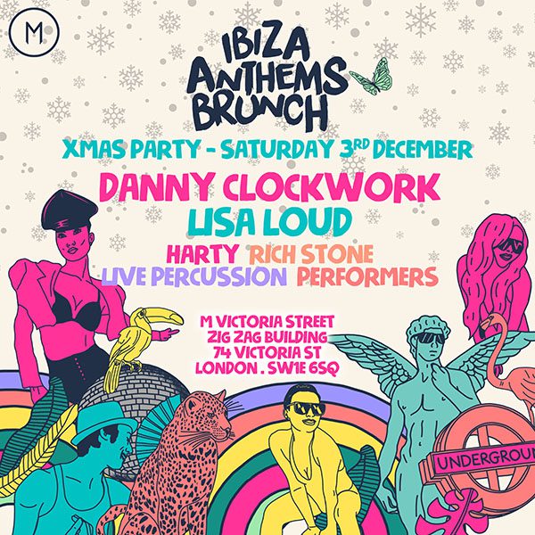 Ibiza Anthems Brunch Christmas Party 2022