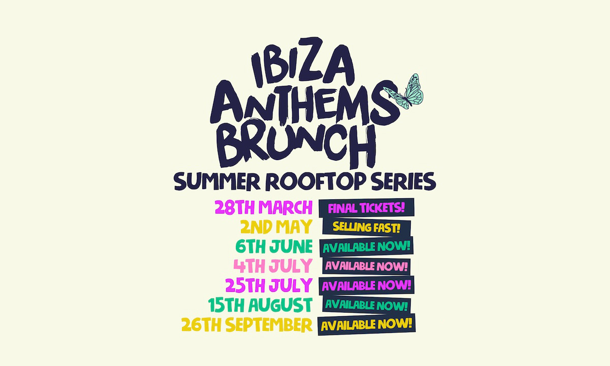 Ibiza Anthems Brunch return for summer 2026 in a big way!